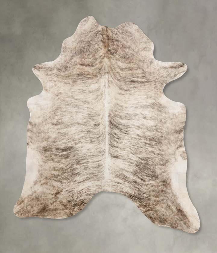 Light Brindle X-Large Brazilian Cowhide Rug 7'5"H x 6'4"W #B10648 by Hudson Hides