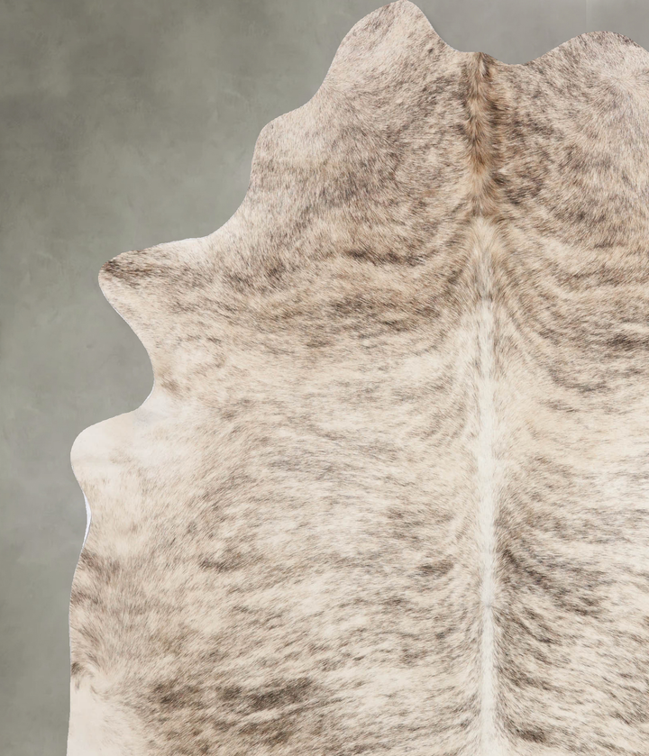 Light Brindle X-Large Brazilian Cowhide Rug 7'5"H x 6'4"W #B10648 by Hudson Hides