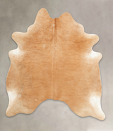 Beige X-Large Brazilian Cowhide Rug 7'2"H x 6'2"W #B1065 by Hudson Hides