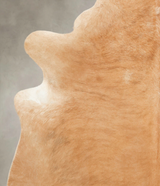 Beige X-Large Brazilian Cowhide Rug 7'2"H x 6'2"W #B1065 by Hudson Hides