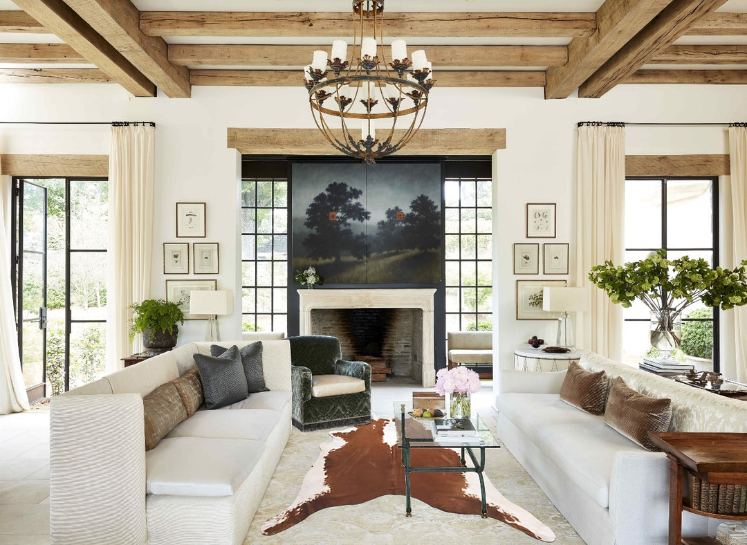 Hereford XX-Large Brazilian Cowhide Rug 7'6"H x 7'2"W #B10678 by Hudso