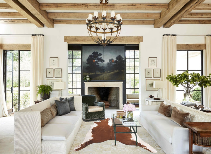 Hereford XX-Large Brazilian Cowhide Rug 7'6"H x 7'2"W #B10678 by Hudson Hides