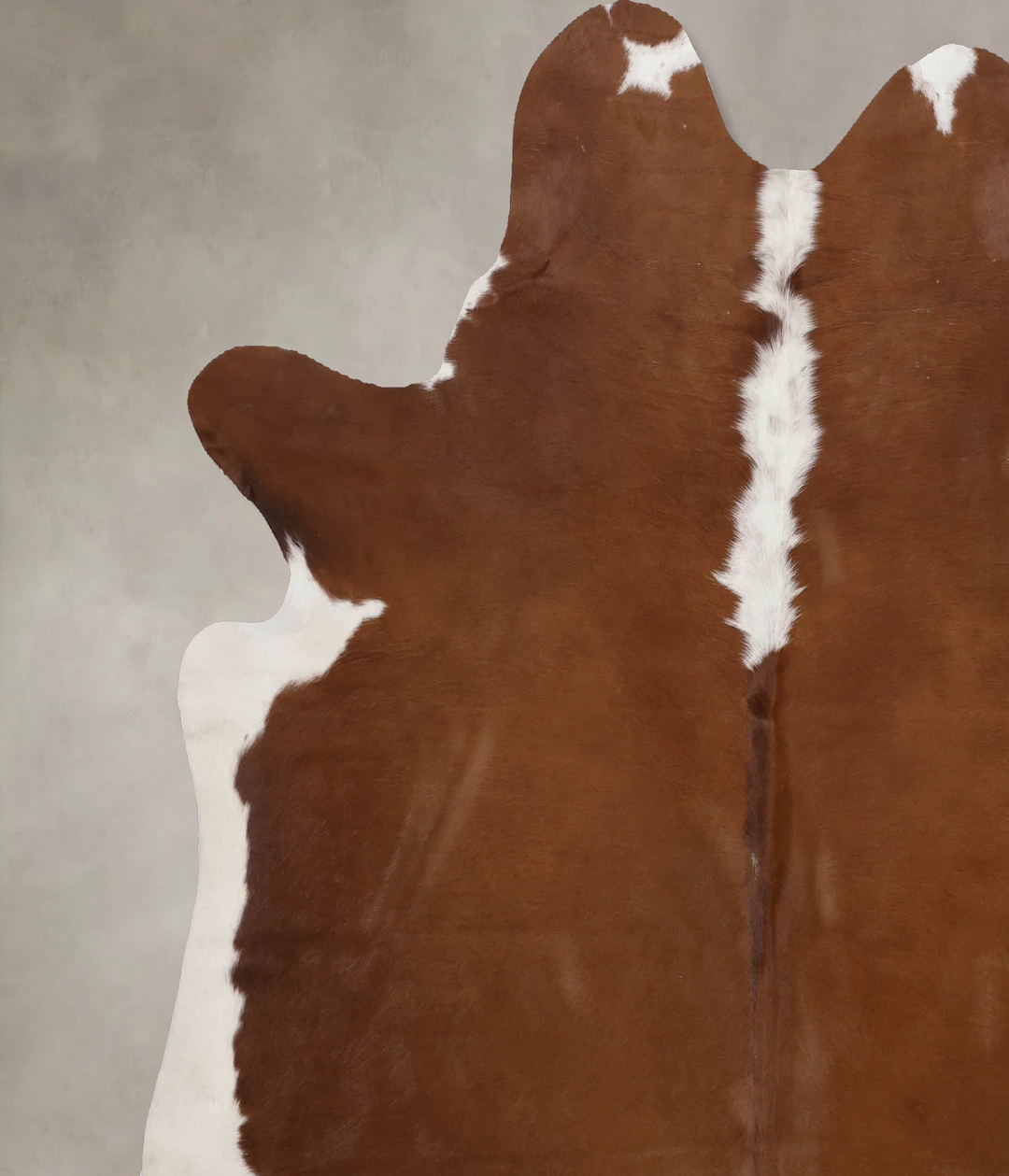 Hereford X-Large Brazilian Cowhide Rug 6'7"H x 6'5"W #B10679 by Hudson