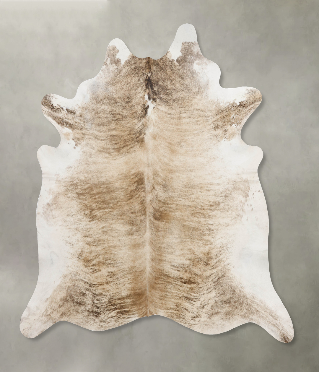 Light Brindle XX-Large Brazilian Cowhide Rug 7'11"H x 7'5"W #B10768 by