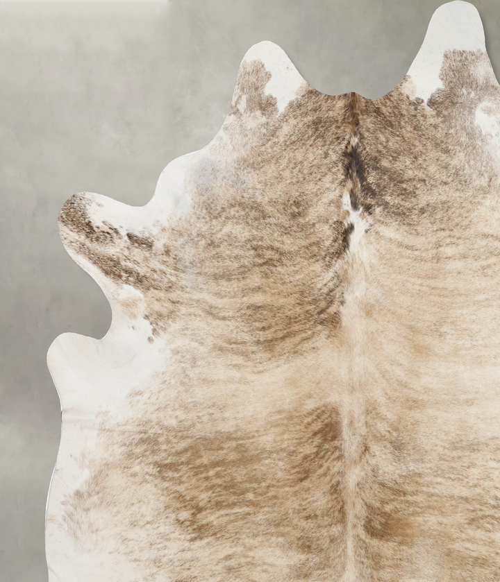Light Brindle XX-Large Brazilian Cowhide Rug 7'11"H x 7'5"W #B10768 by Hudson Hides