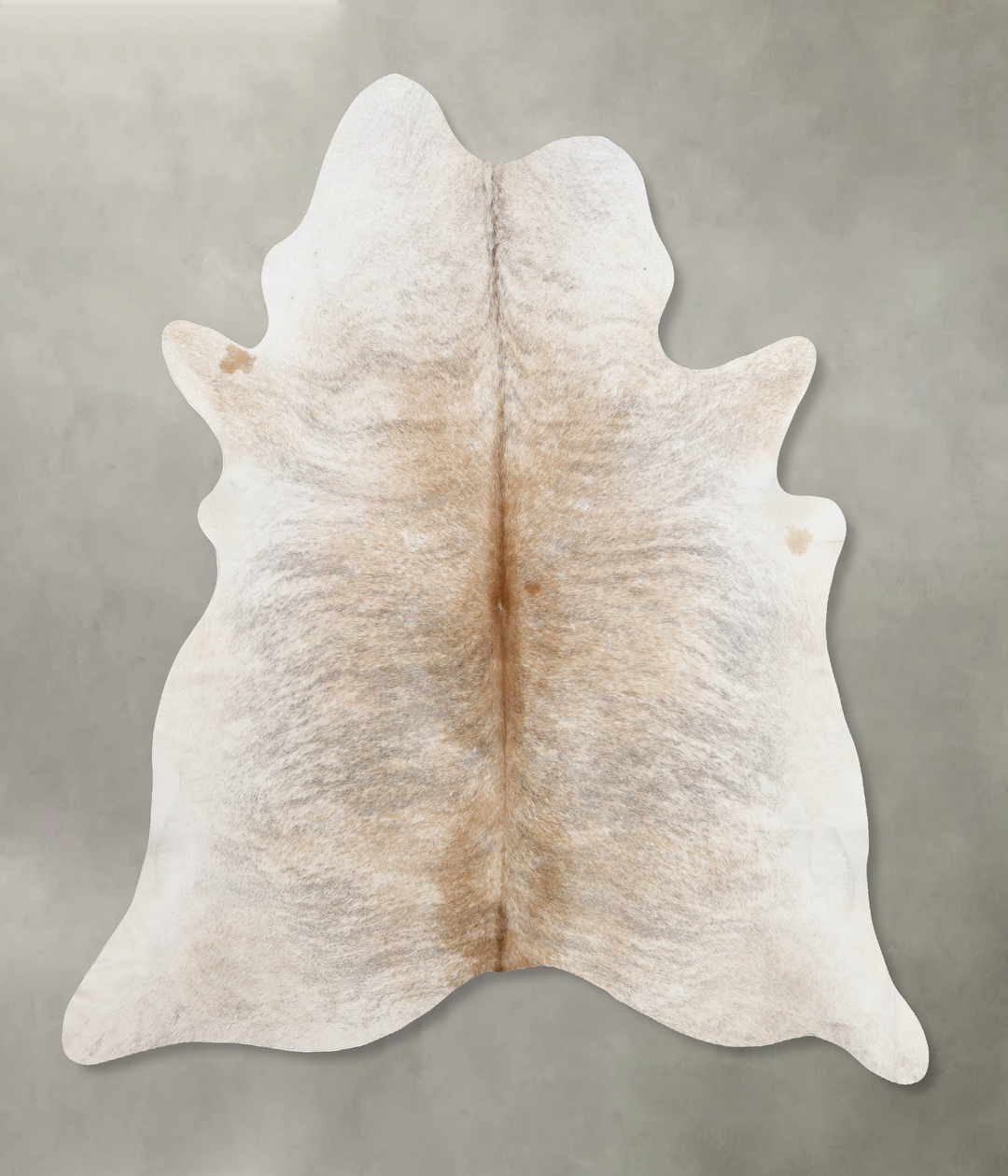 Light Brindle X-Large Brazilian Cowhide Rug 7'1"H x 6'3"W #B10795 by H