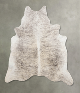 Grey Brindle XX-Large Brazilian Cowhide Rug 7'11"H x 7'1"W #B10816 by Hudson Hides