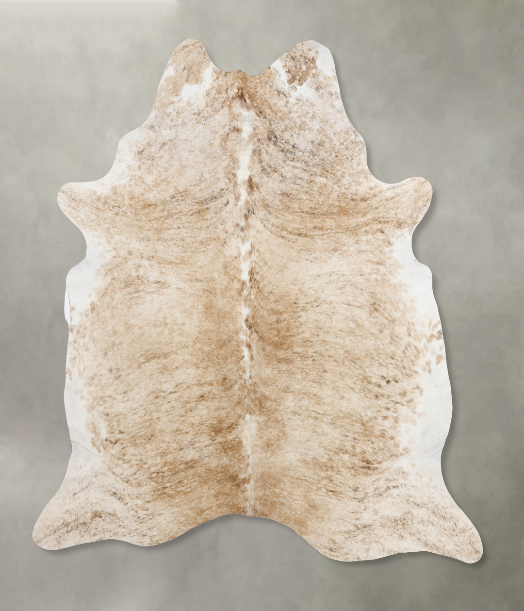 Light Brindle XX-Large Brazilian Cowhide Rug 8'0"H x 6'11"W #B10830 by