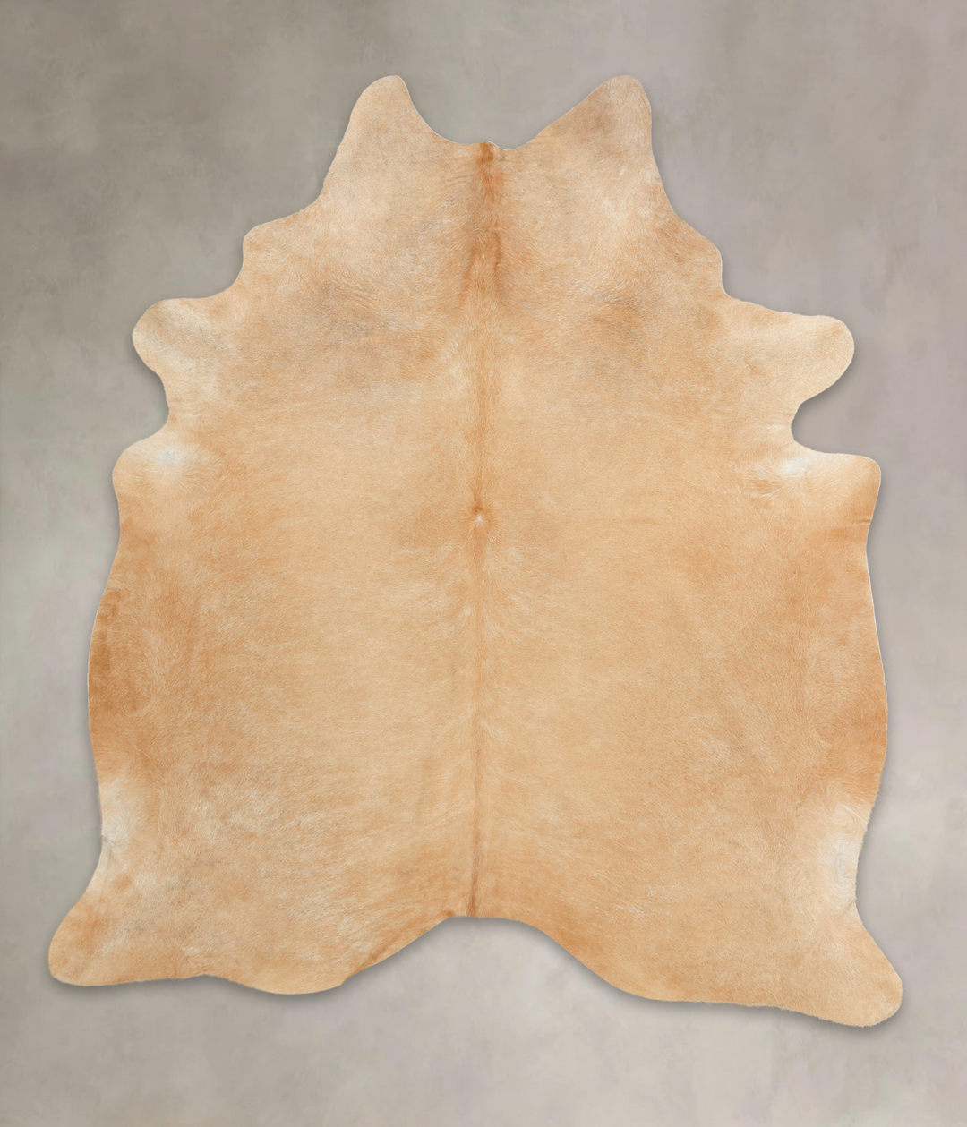 Beige XX-Large Brazilian Cowhide Rug 7'9"H x 6'10"W #B1089 by Hudson H