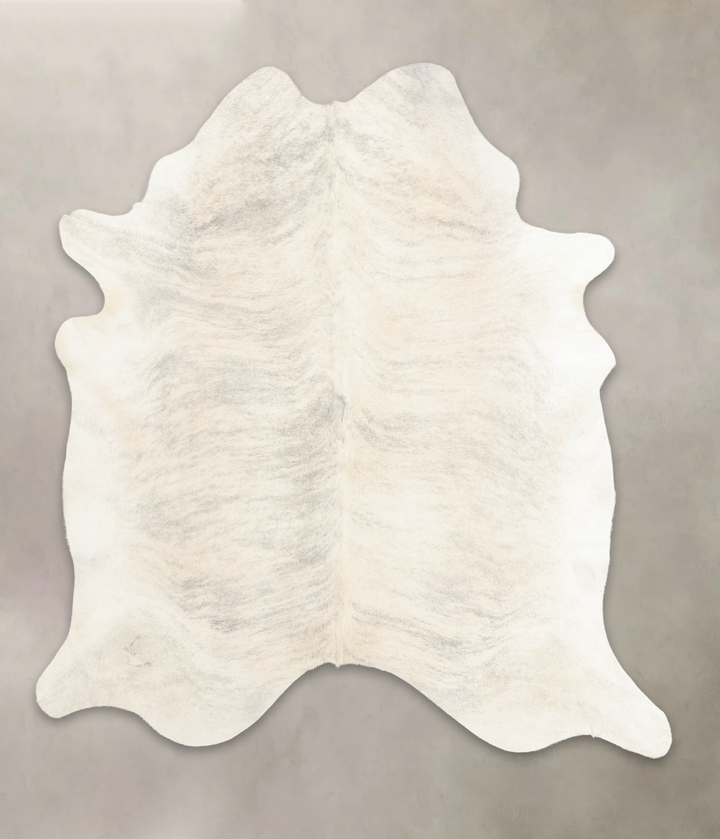 Grey Brindle XX-Large Brazilian Cowhide Rug 8'1"H x 7'2"W #B1094 by Hudson Hides