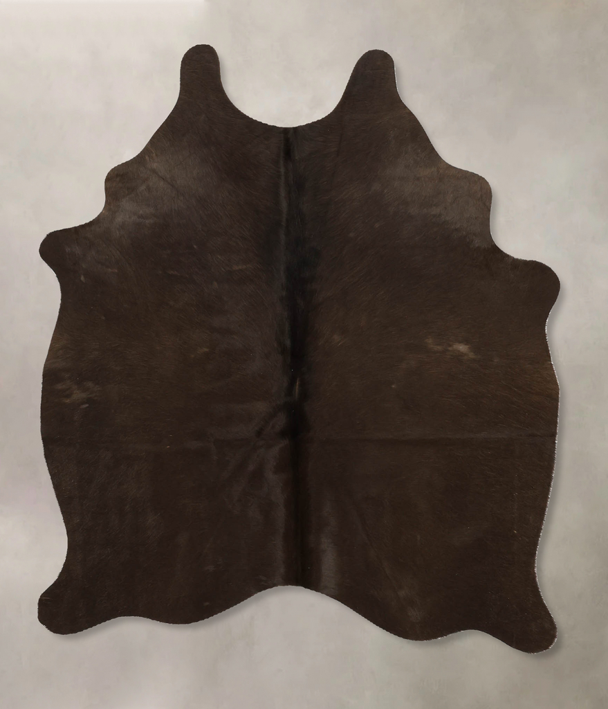 Chocolate Medium Brazilian Cowhide Rug 5'0"H x 3'11"W #B10961 by Hudson Hides