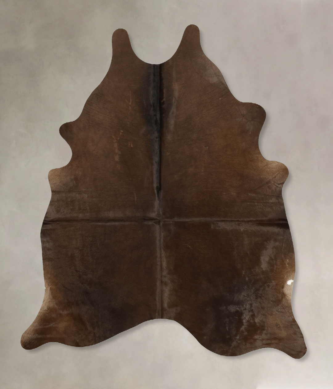 Chocolate Large Brazilian Cowhide Rug 6'3"H x 5'1"W #B10962 by Hudson 