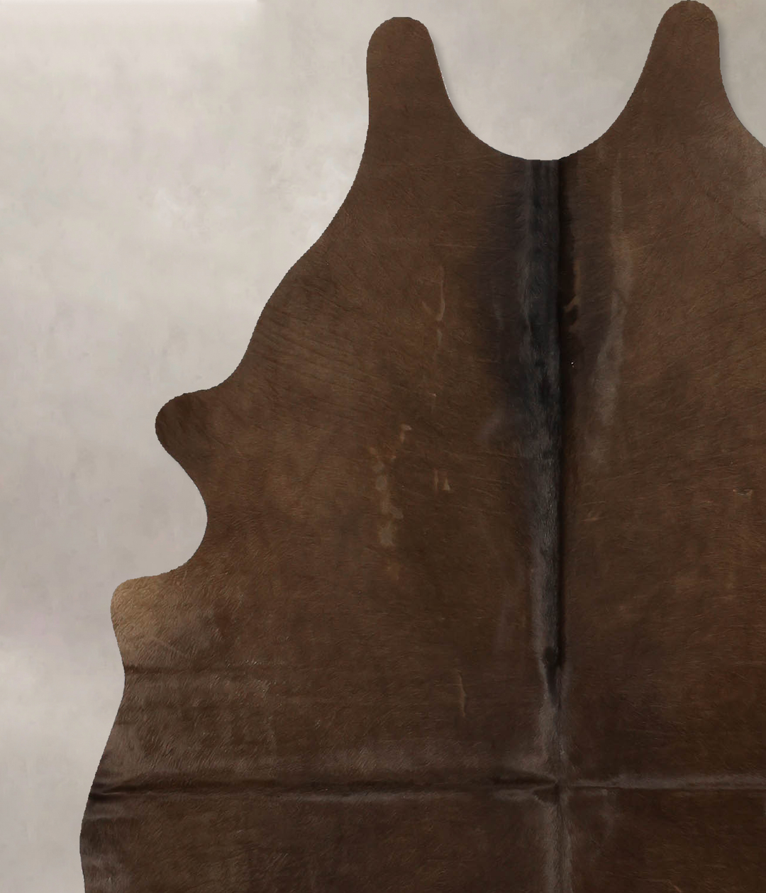 Chocolate Large Brazilian Cowhide Rug 6'3"H x 5'1"W #B10962 by Hudson 