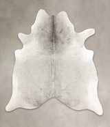 Medium Grey XX-Large Brazilian Cowhide Rug 7'6"H x 6'8"W #B1101 by Hudson Hides