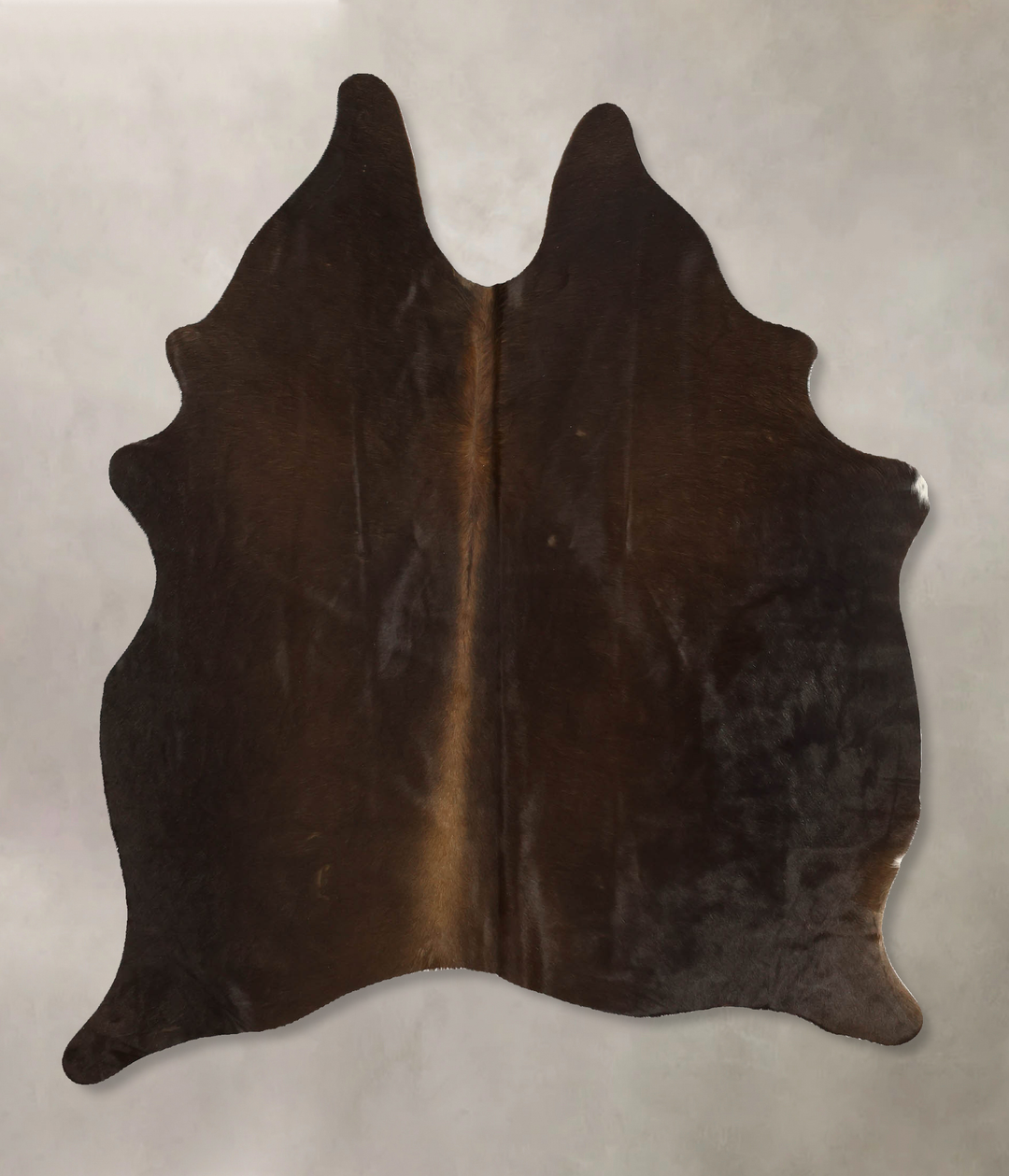 Chocolate Medium Brazilian Cowhide Rug 5'8"H x 4'3"W #B11032 by Hudson