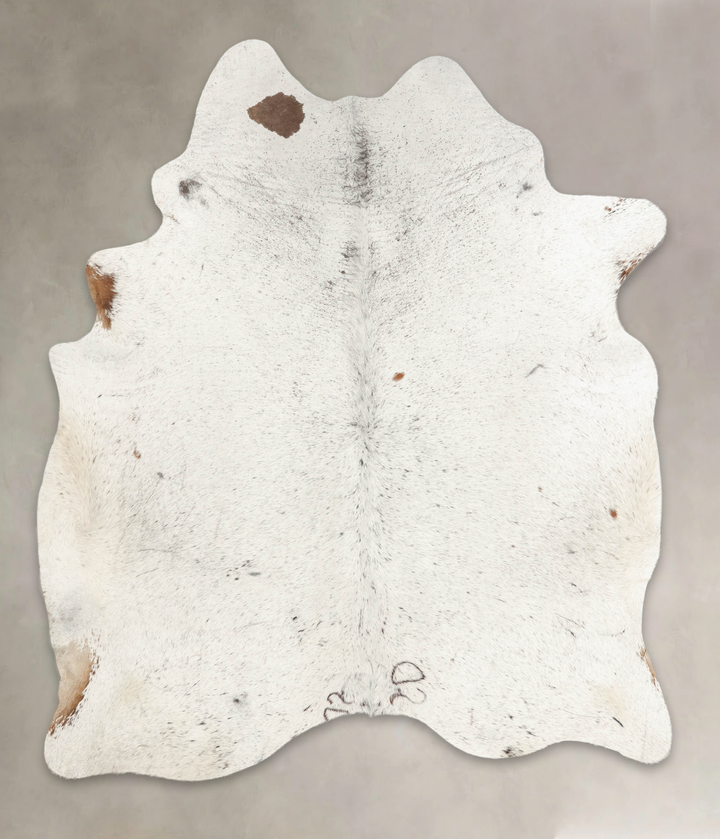 Salt and Pepper Brown X-Large Brazilian Cowhide Rug 7'5"H x 6'2"W #B1104 by Hudson Hides