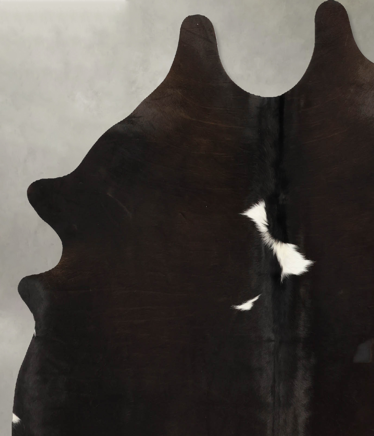 Black and White Large Brazilian Cowhide Rug 6'5"H x 5'5"W #B11106 by Hudson Hides