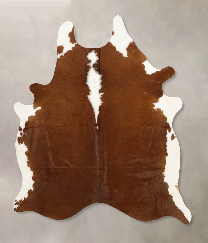Hereford X-Large Brazilian Cowhide Rug 6'11"H x 5'11"W #B11185 by Hudson Hides