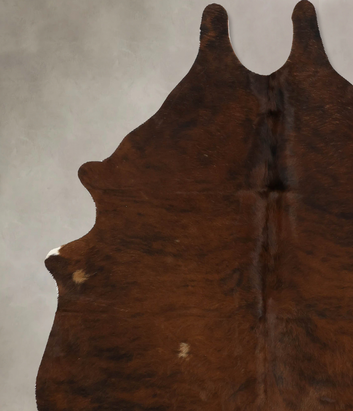 Medium Brindle Large Brazilian Cowhide Rug 6'6"H x 5'7"W #B11193 by Hudson Hides