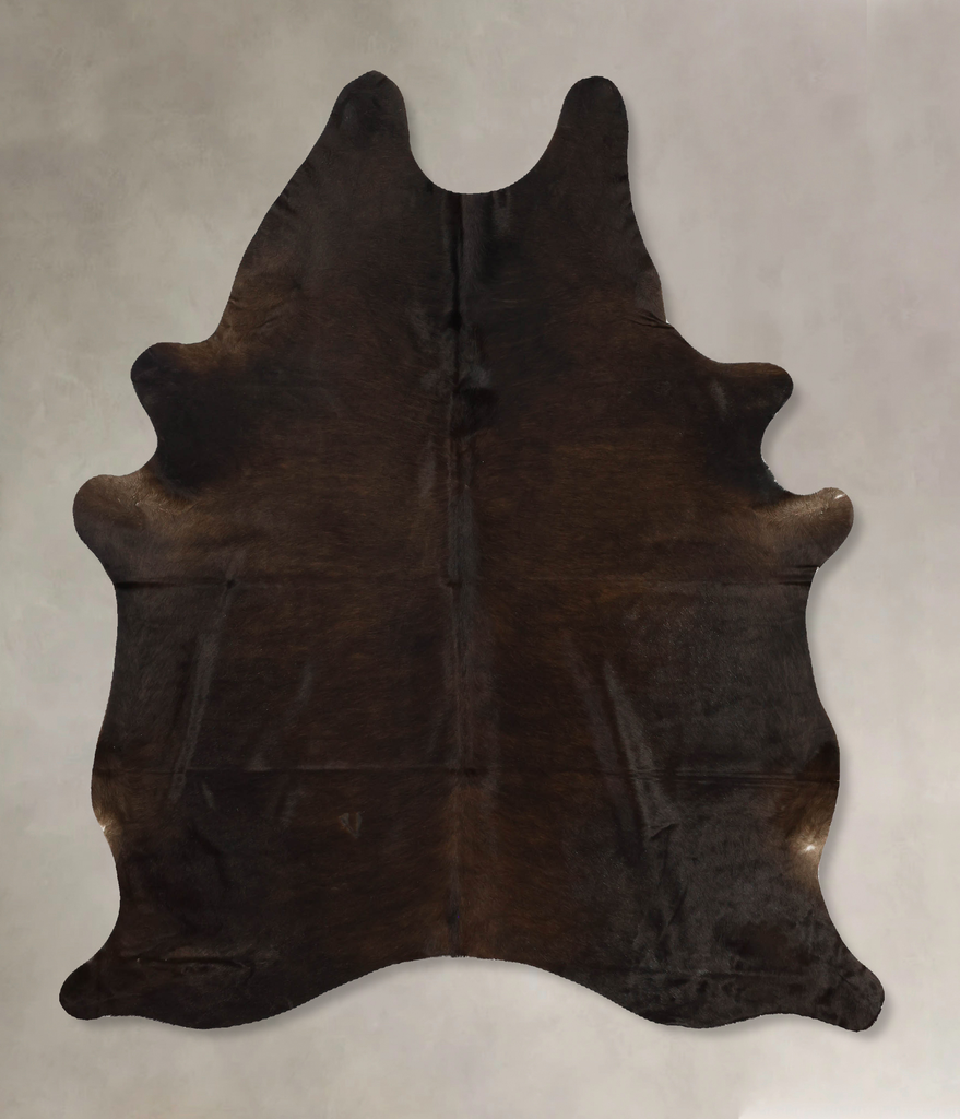Chocolate Large Brazilian Cowhide Rug 6'9"H x 5'6"W #B11247 by Hudson Hides