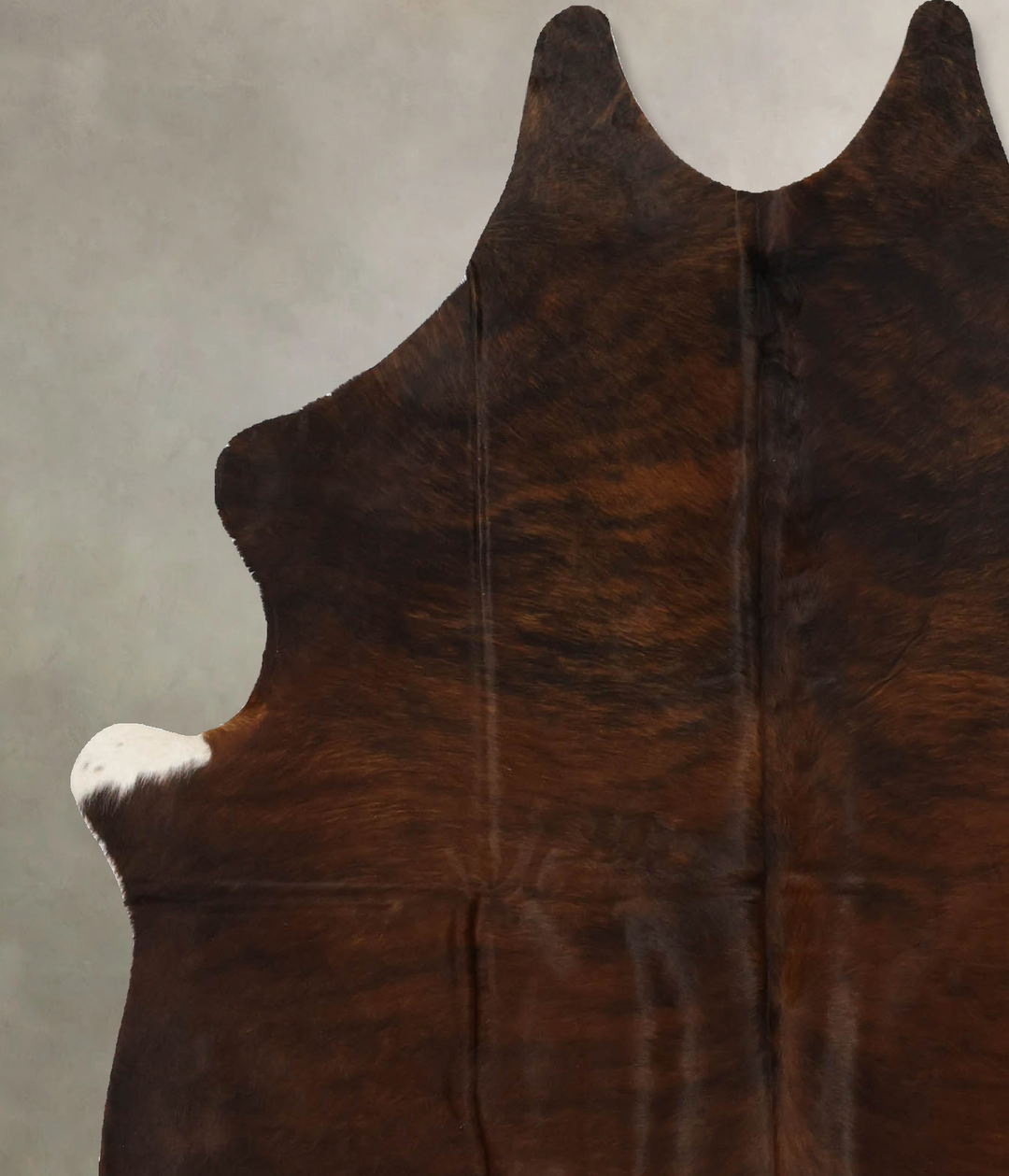 Dark Brindle Large Brazilian Cowhide Rug 6'2"H x 5'3"W #B11249 by Huds