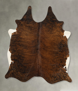 Dark Brindle X-Large Brazilian Cowhide Rug 6'9"H x 6'5"W #B11267 by Hudson Hides
