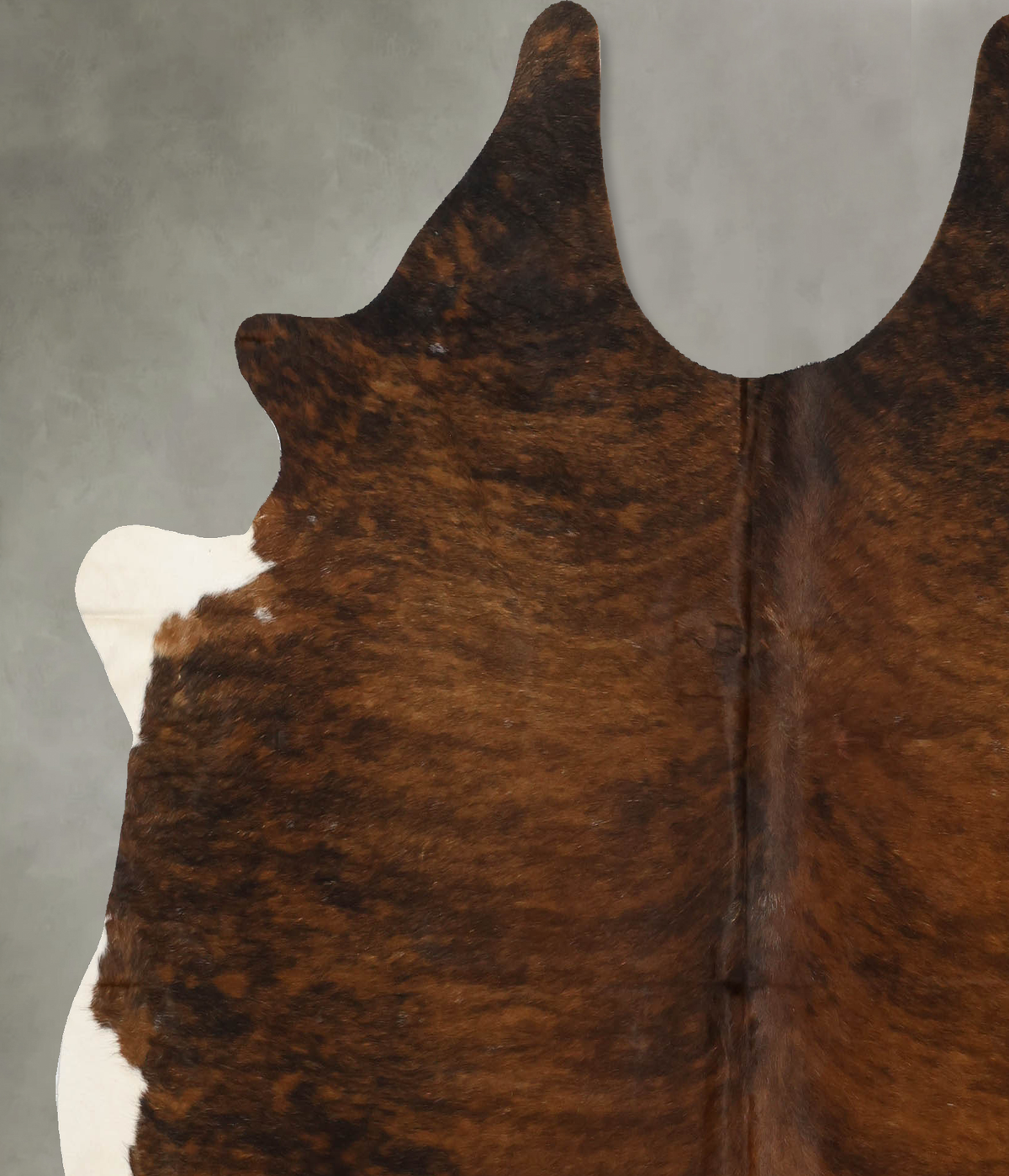 Dark Brindle X-Large Brazilian Cowhide Rug 6'9"H x 6'5"W #B11267 by Hudson Hides