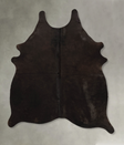 Solid Black Large Brazilian Cowhide Rug 6'6"H x 5'4"W #B11269 by Hudson Hides