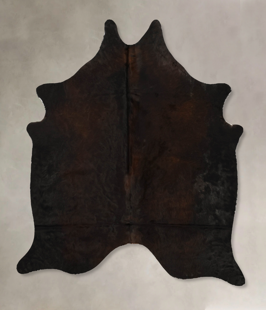 Chocolate Large Brazilian Cowhide Rug 5'11"H x 5'1"W #B11349 by Hudson Hides