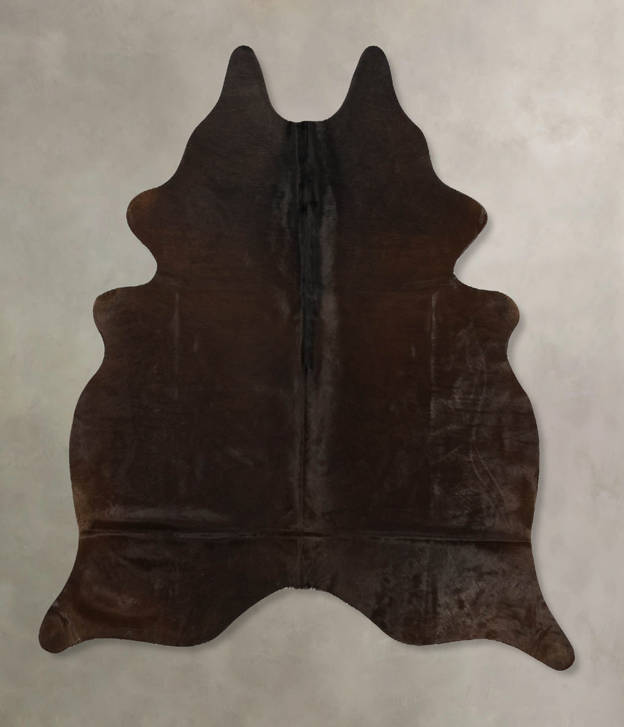 Chocolate Large Brazilian Cowhide Rug 6'1"H x 4'11"W #B11368 by Hudson Hides