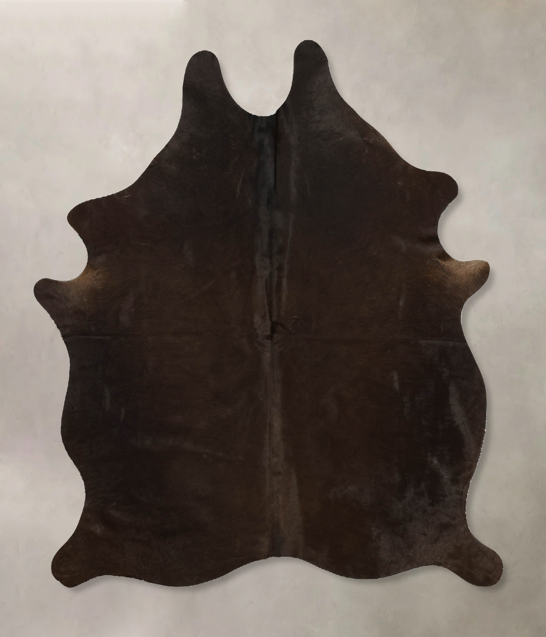 Chocolate Medium Brazilian Cowhide Rug 6'0"H x 4'9"W #B11427 by Hudson