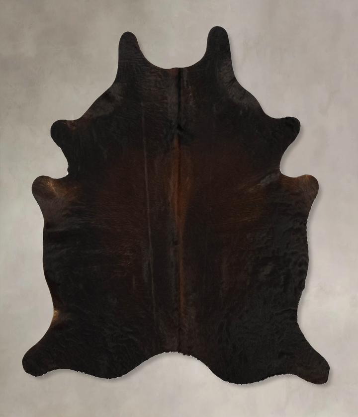 Chocolate Large Brazilian Cowhide Rug 5'9"H x 5'4"W #B11442 by Hudson Hides