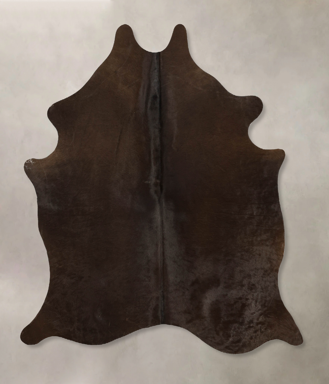 Chocolate Medium Brazilian Cowhide Rug 5'11"H x 4'10"W #B11501 by Huds
