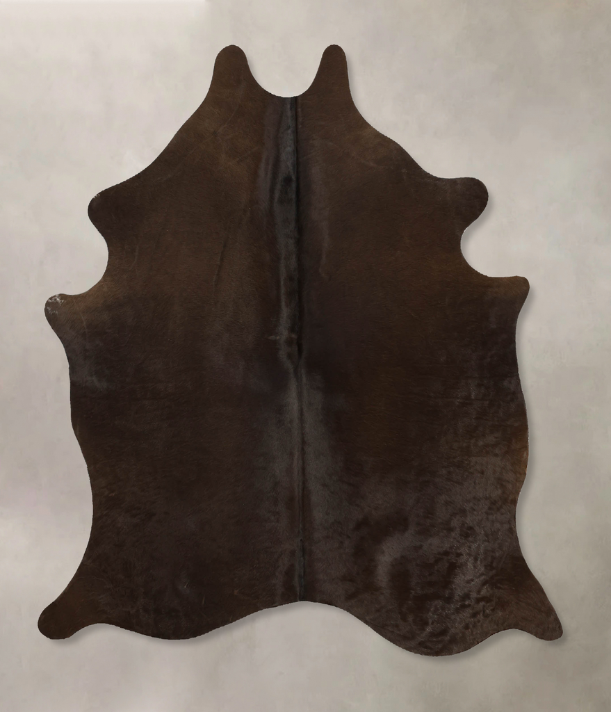 Chocolate Medium Brazilian Cowhide Rug 5'11"H x 4'10"W #B11501 by Hudson Hides
