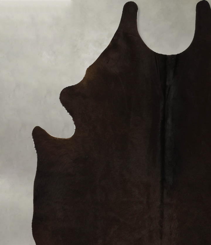 Chocolate Large Brazilian Cowhide Rug 6'8"H x 5'10"W #B11754 by Hudson Hides