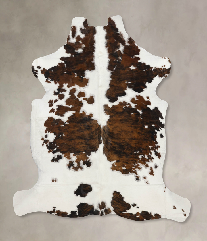 Tricolor X-Large European Cowhide Rug 7'2"H x 6'8"W #B11831 by Hudson Hides