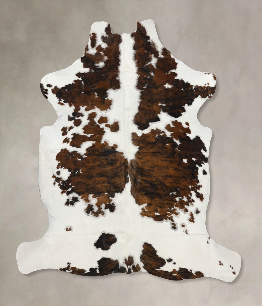 Tricolor X-Large European Cowhide Rug 7'2"H x 6'8"W #B11831 by Hudson Hides