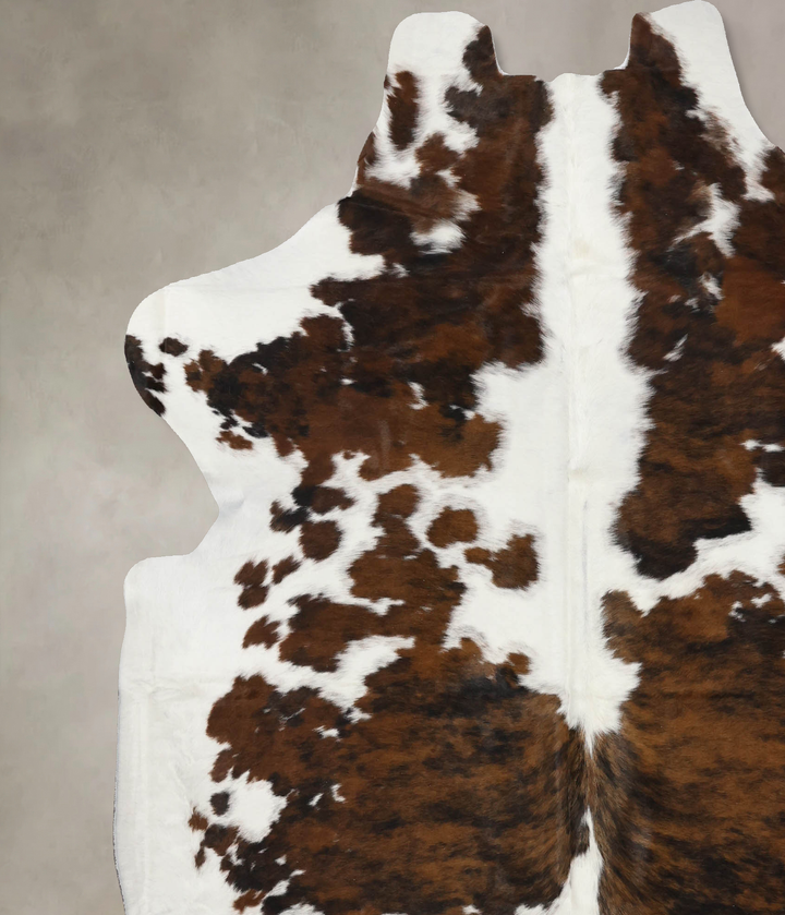 Tricolor X-Large European Cowhide Rug 7'2"H x 6'8"W #B11831 by Hudson Hides