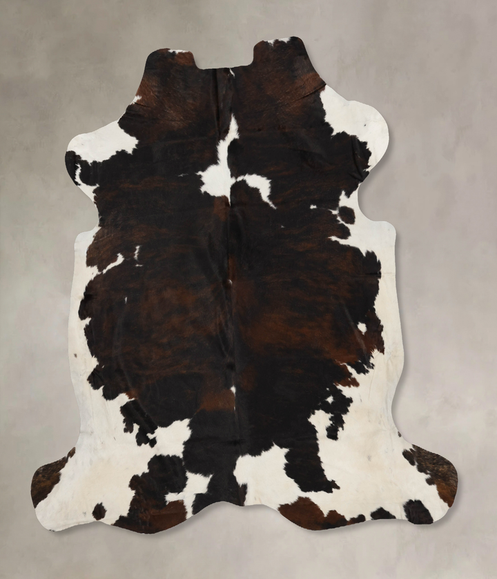 Tricolor X-Large European Cowhide Rug 7'3"H x 6'9"W #B11833 by Hudson Hides