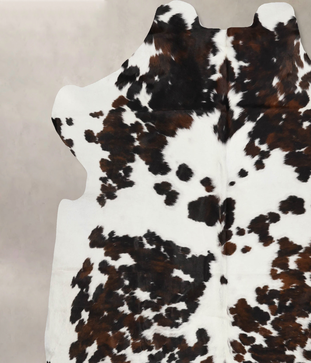 Tricolor X-Large European Cowhide Rug 7'2"H x 7'0"W #B11835 by Hudson 