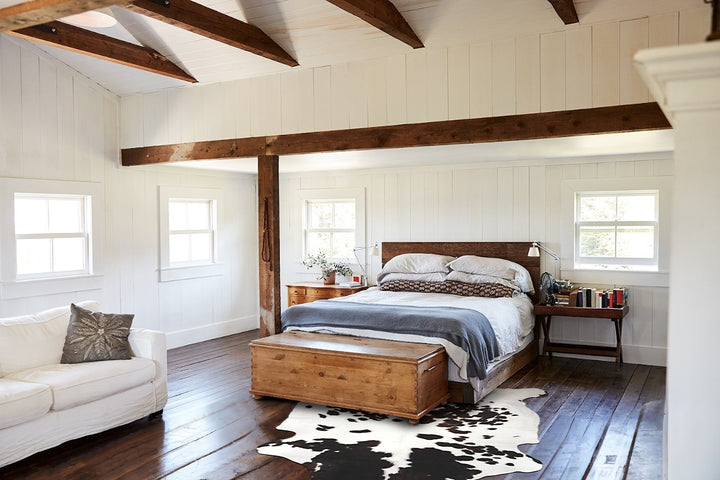 Tricolor X-Large European Cowhide Rug 7'6"H x 6'6"W #B11839 by Hudson Hides