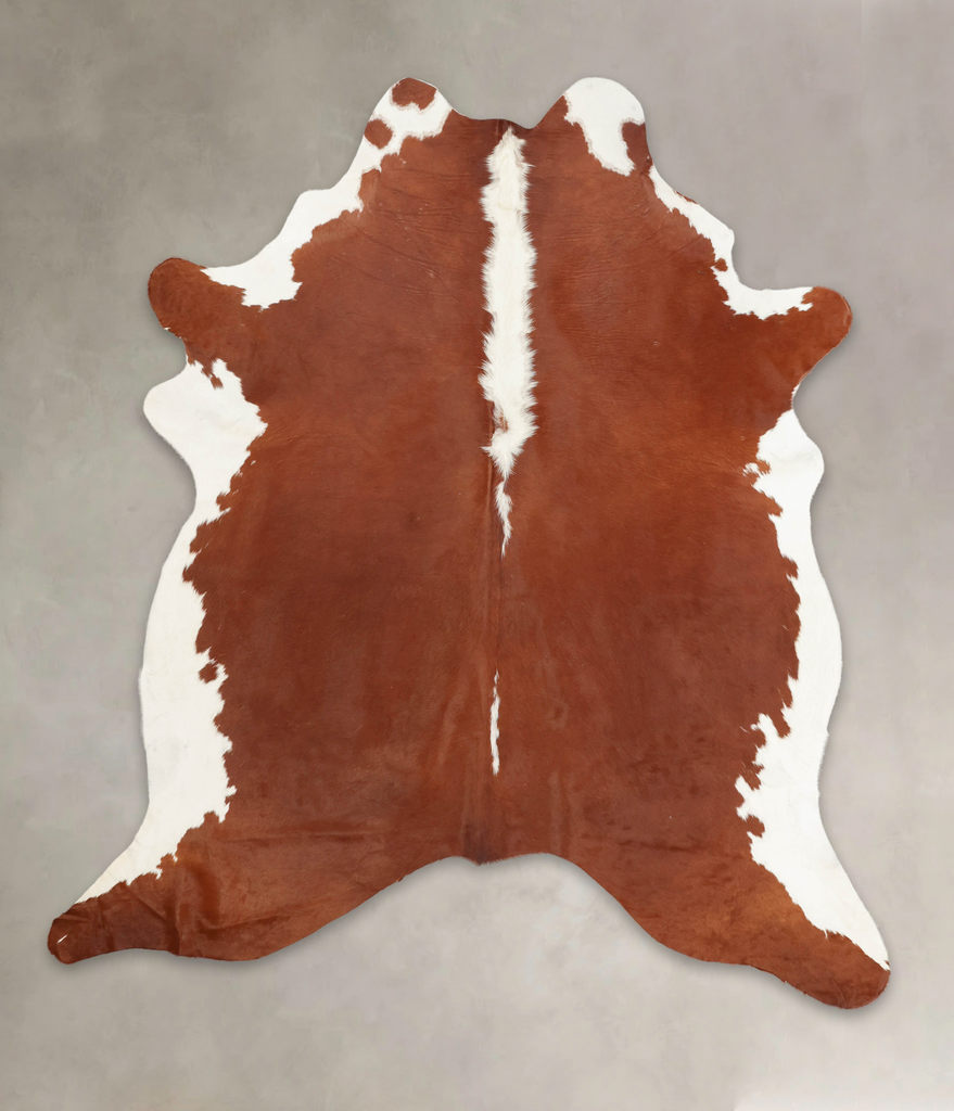 Hereford XX-Large Brazilian Cowhide Rug 7'10"H x 6'11"W #B1185 by Hudson Hides