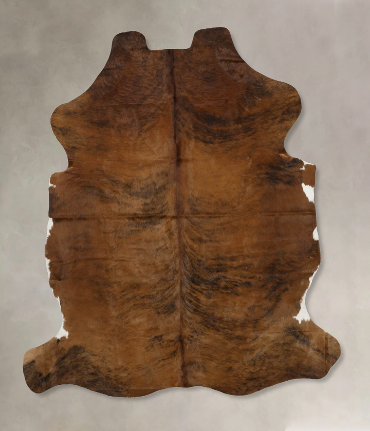 Medium Brindle X-Large European Cowhide Rug 6'11"H x 6'0"W #B11850 by Hudson Hides