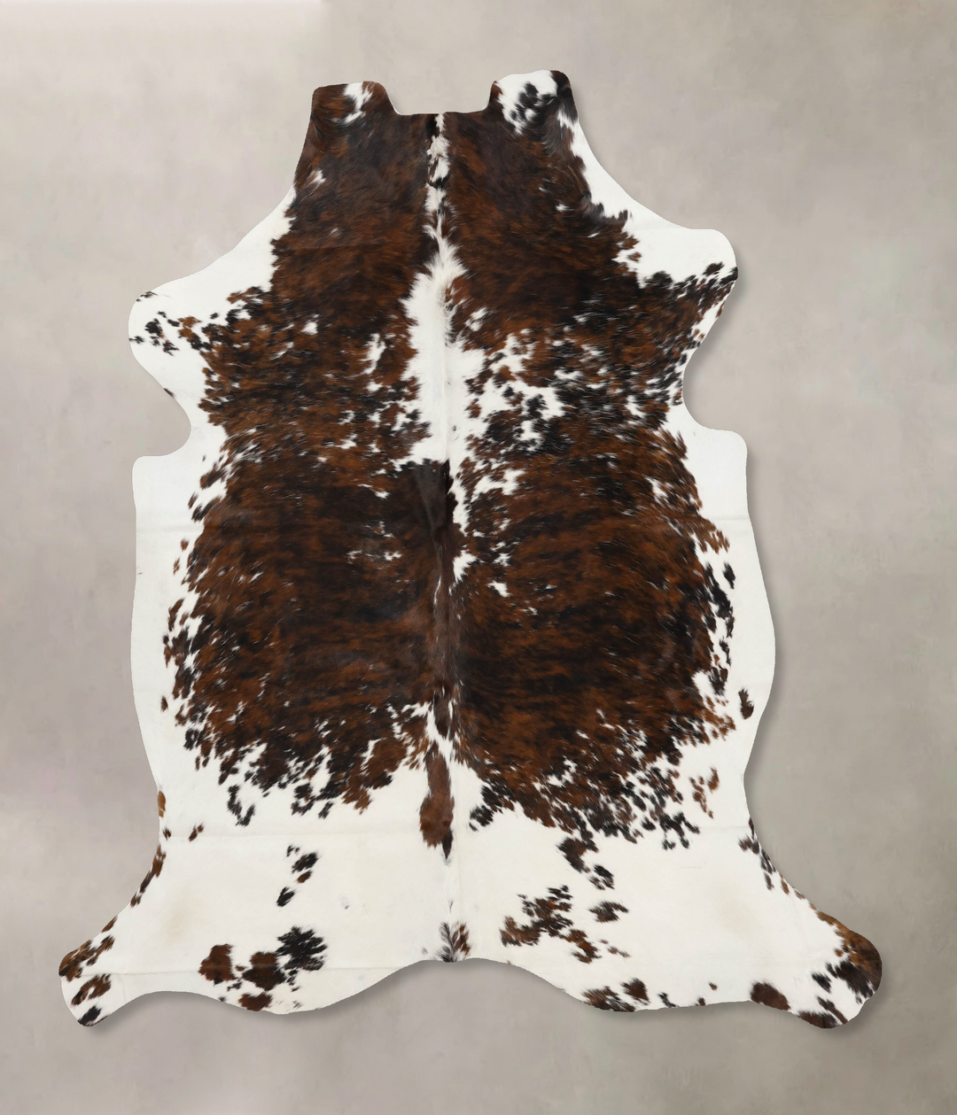 Tricolor X-Large European Cowhide Rug 7'2"H x 6'6"W #B11857 by Hudson 
