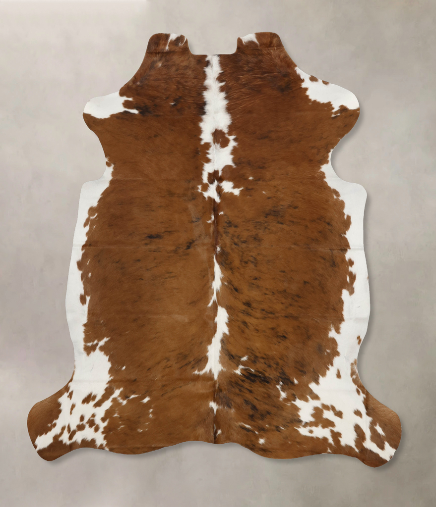 Tricolor X-Large European Cowhide Rug 7'1"H x 6'4"W #B11867 by Hudson Hides