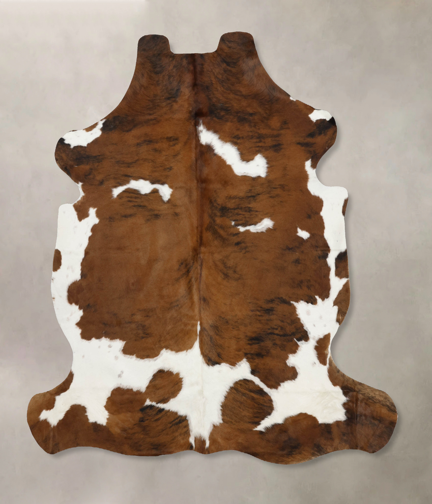 Tricolor X-Large European Cowhide Rug 6'11"H x 6'1"W #B11873 by Hudson Hides