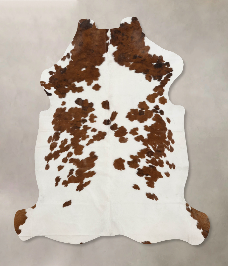 Tricolor X-Large European Cowhide Rug 7'1"H x 6'5"W #B11880 by Hudson Hides