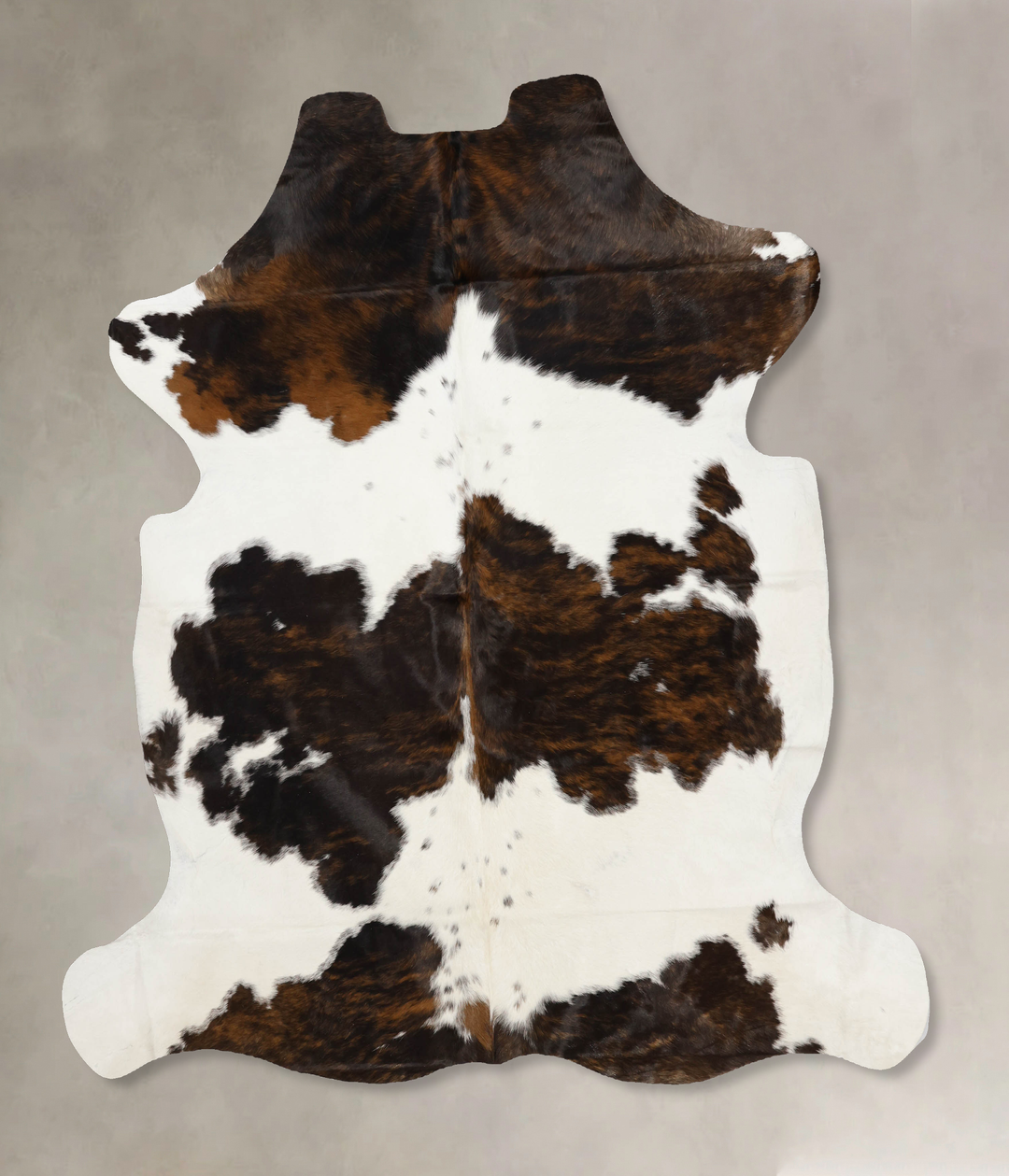 Tricolor X-Large European Cowhide Rug 7'2"H x 6'9"W #B11913 by Hudson 