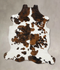 Tricolor X-Large European Cowhide Rug 7'0