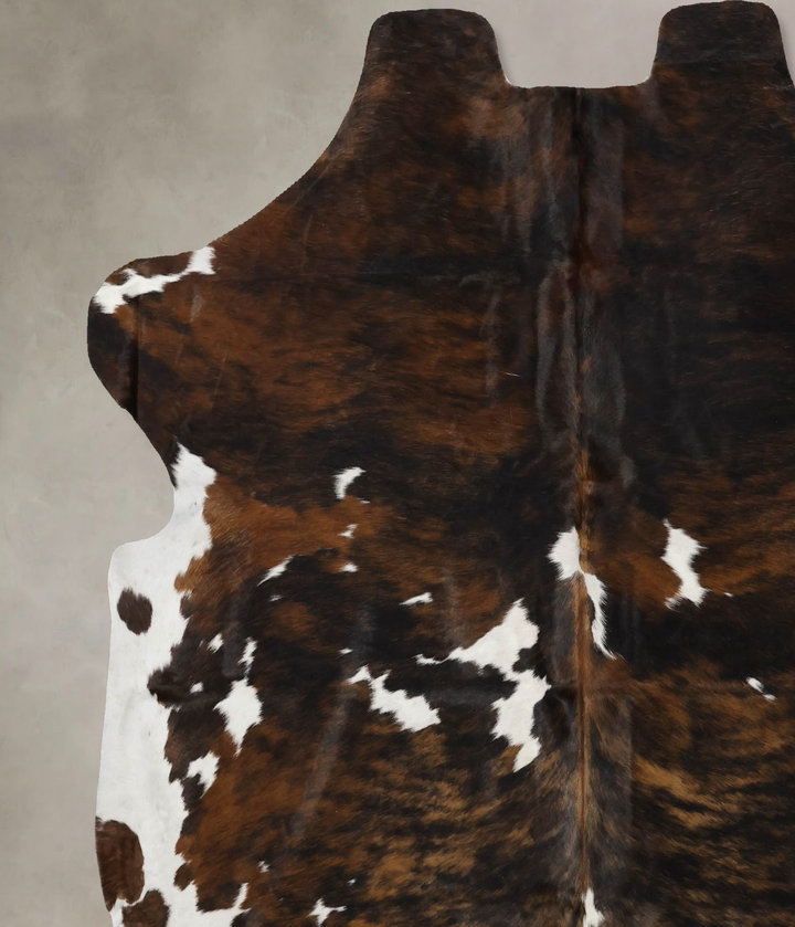 Tricolor X-Large European Cowhide Rug 7'0"H x 6'5"W #B11937 by Hudson Hides